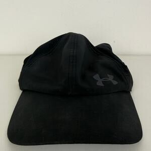 Under Armour Womens Activewear Running Performance Adjustable Black Hat Cap